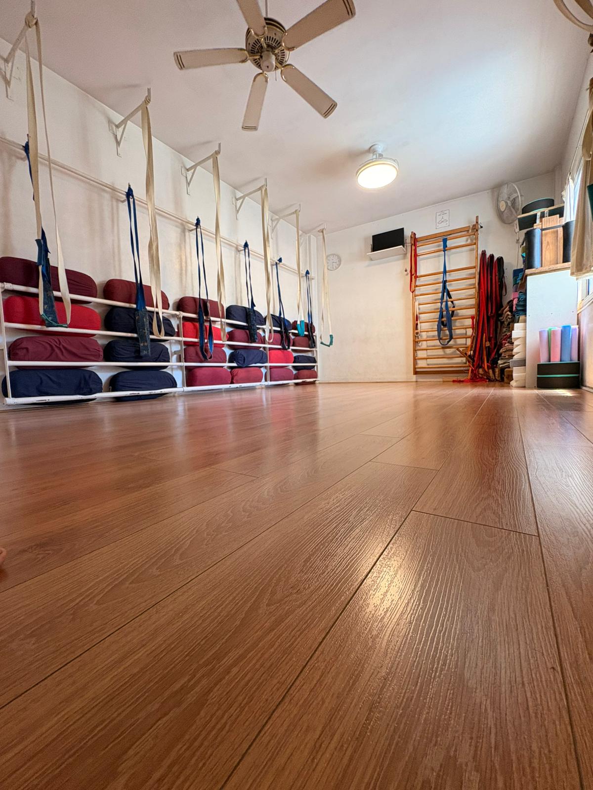 Espacio de práctica con elementos